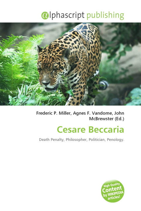 Kniha Cesare Beccaria Agnes F. Vandome