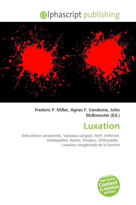 Kniha Luxation Agnes F. Vandome