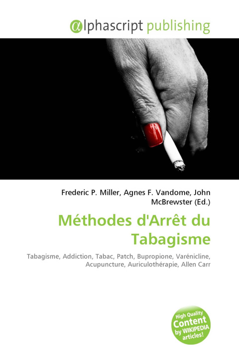 Kniha Méthodes d'Arrêt du Tabagisme Agnes F. Vandome