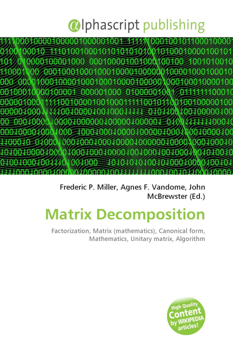 Könyv Matrix Decomposition Agnes F. Vandome