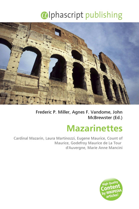 Book Mazarinettes Agnes F. Vandome