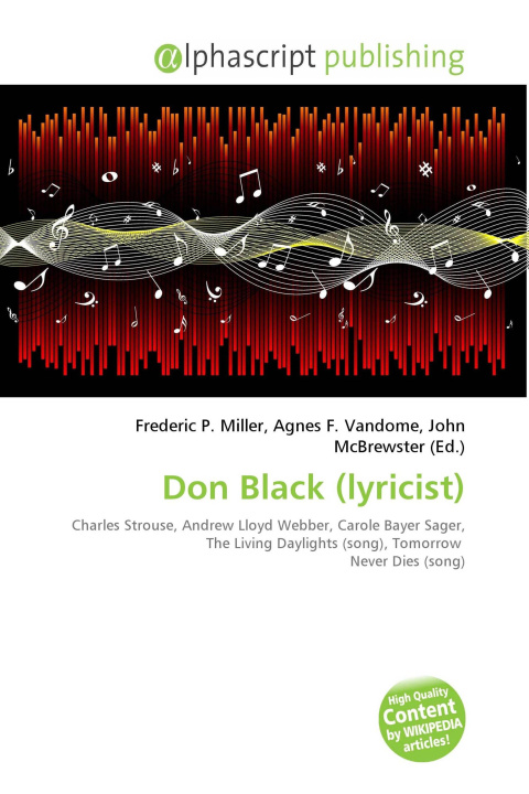 Kniha Don Black (lyricist) Agnes F. Vandome