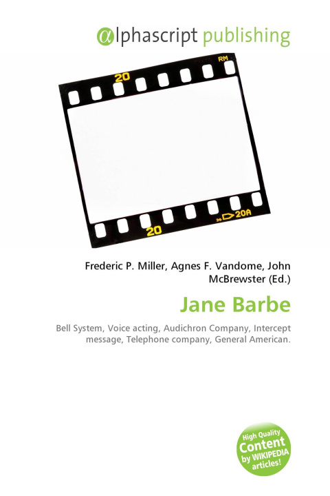 Kniha Jane Barbe Agnes F. Vandome