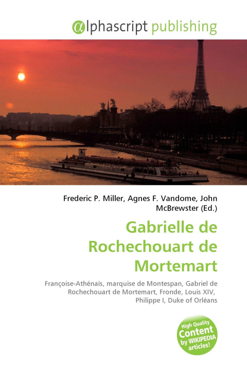 Knjiga Gabrielle de Rochechouart de Mortemart Agnes F. Vandome