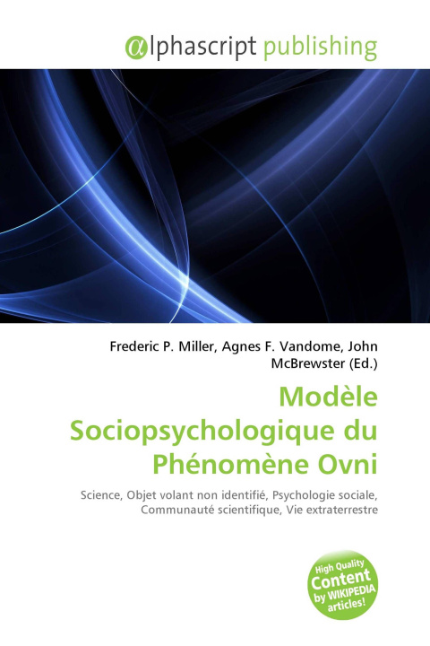 Книга Modèle Sociopsychologique du Phénomène Ovni Agnes F. Vandome