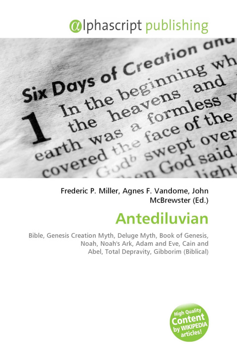 Book Antediluvian Agnes F. Vandome