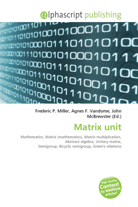 Book Matrix unit Agnes F. Vandome
