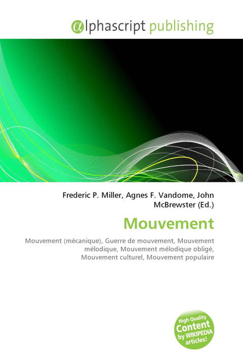 Kniha Mouvement Agnes F. Vandome