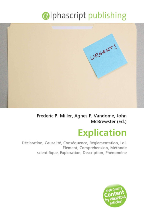 Book Explication Agnes F. Vandome