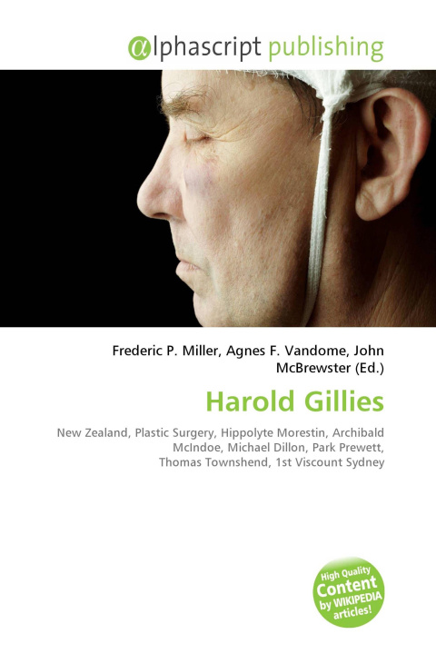 Book Harold Gillies Agnes F. Vandome