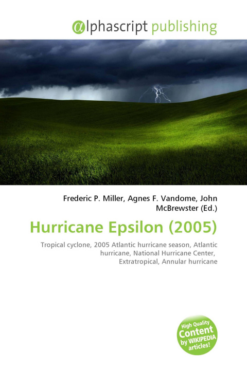 Kniha Hurricane Epsilon (2005) Agnes F. Vandome