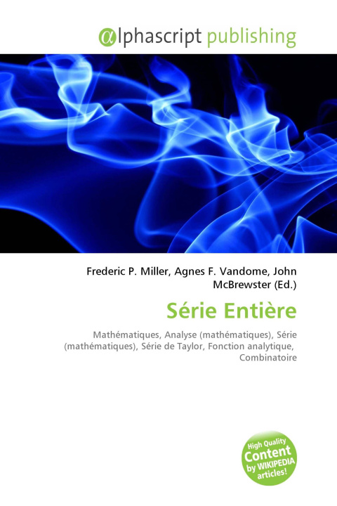 Kniha Série Entière Agnes F. Vandome