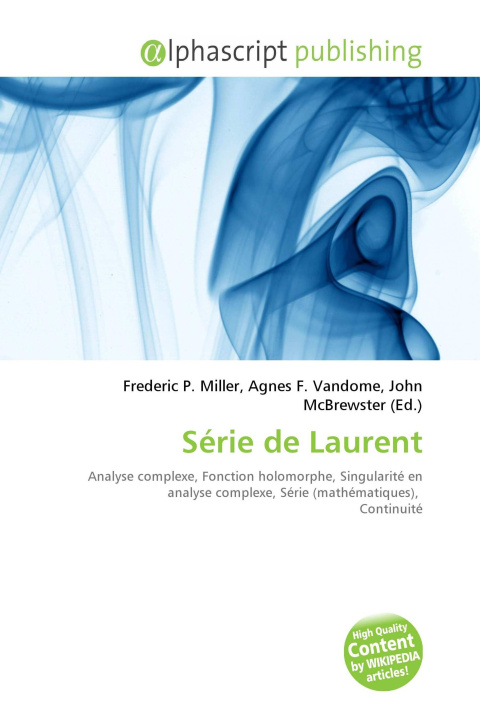 Book Série de Laurent Agnes F. Vandome
