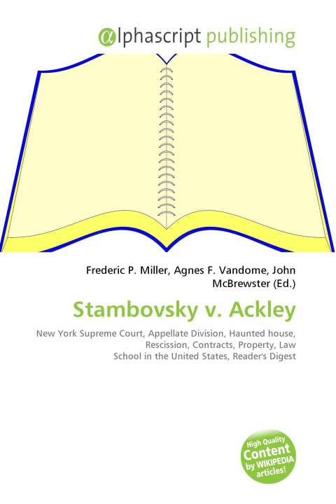 Kniha Stambovsky v. Ackley Agnes F. Vandome