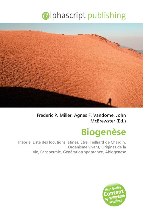 Knjiga Biogenèse Agnes F. Vandome
