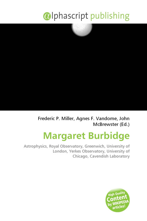 Kniha Margaret Burbidge Agnes F. Vandome
