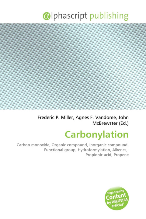 Kniha Carbonylation Agnes F. Vandome