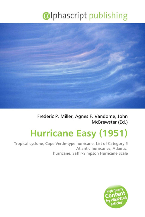Kniha Hurricane Easy (1951) Agnes F. Vandome