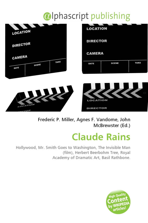 Knjiga Claude Rains Agnes F. Vandome