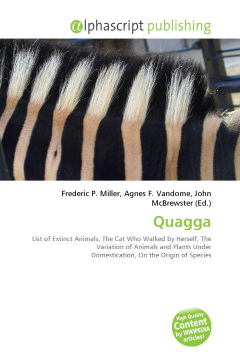 Kniha Quagga Agnes F. Vandome