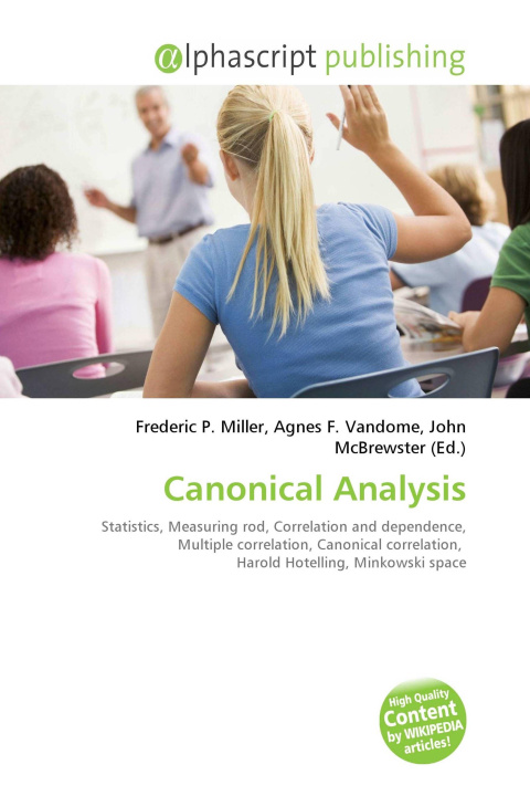 Kniha Canonical Analysis Agnes F. Vandome