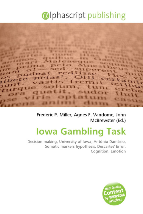 Book Iowa Gambling Task Agnes F. Vandome