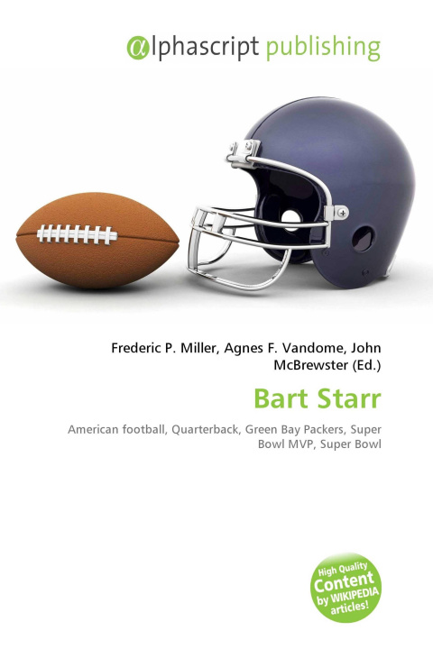 Kniha Bart Starr Agnes F. Vandome