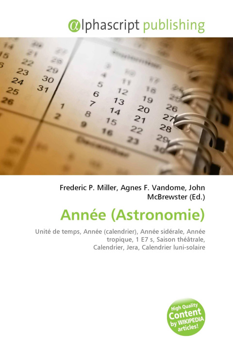 Book Année (Astronomie) Agnes F. Vandome