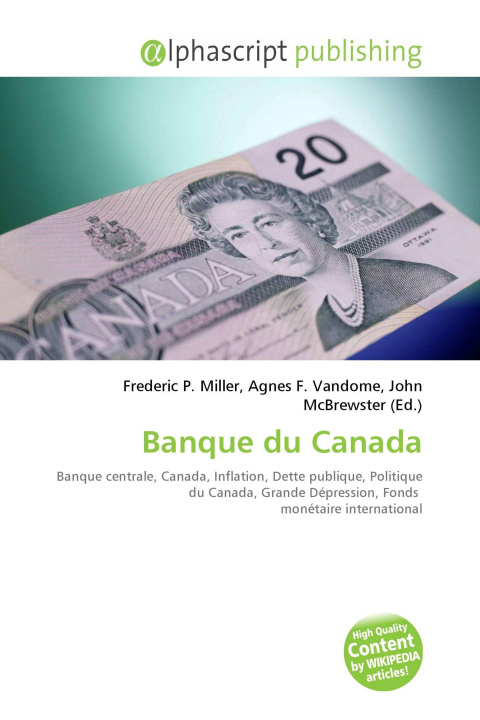 Kniha Banque du Canada Agnes F. Vandome
