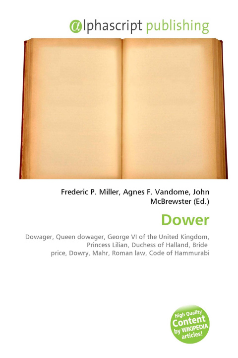 Könyv Dower Agnes F. Vandome
