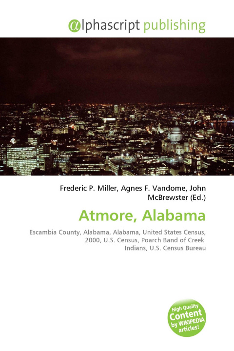 Knjiga Atmore, Alabama Agnes F. Vandome