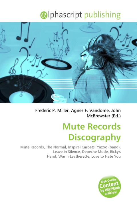 Kniha Mute Records Discography Agnes F. Vandome