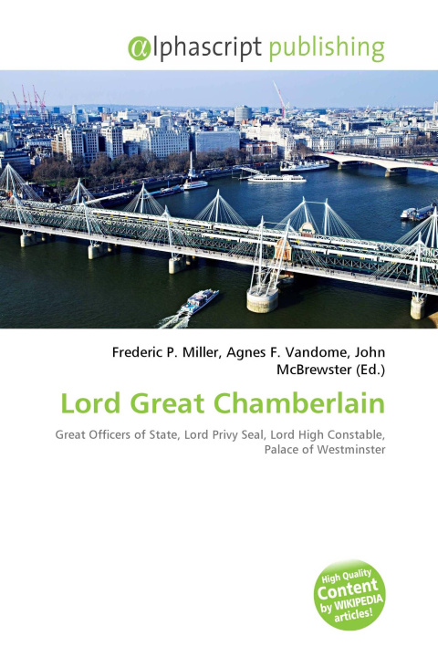 Book Lord Great Chamberlain Agnes F. Vandome