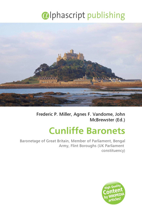 Kniha Cunliffe Baronets Agnes F. Vandome