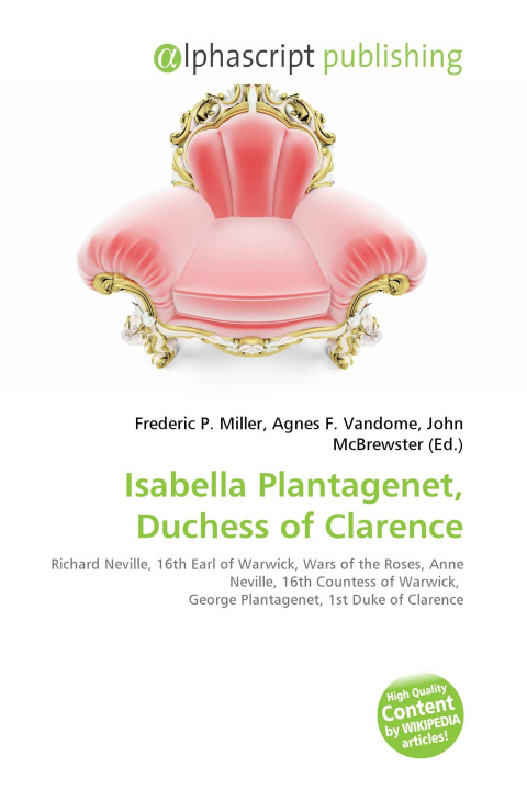 Kniha Isabella Plantagenet, Duchess of Clarence Agnes F. Vandome