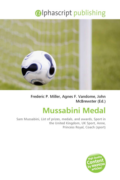 Kniha Mussabini Medal Agnes F. Vandome