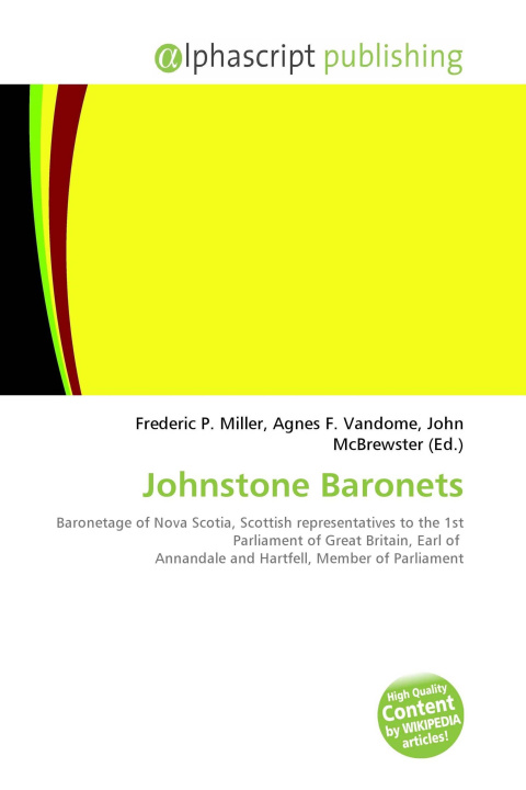 Kniha Johnstone Baronets Agnes F. Vandome