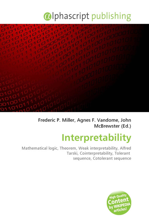 Book Interpretability Agnes F. Vandome