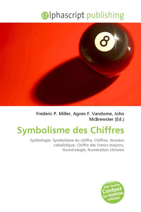 Carte Symbolisme des Chiffres Agnes F. Vandome