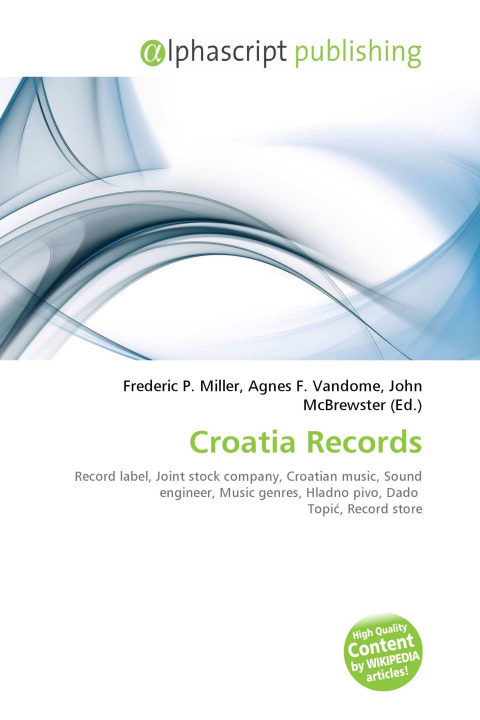 Kniha Croatia Records Agnes F. Vandome
