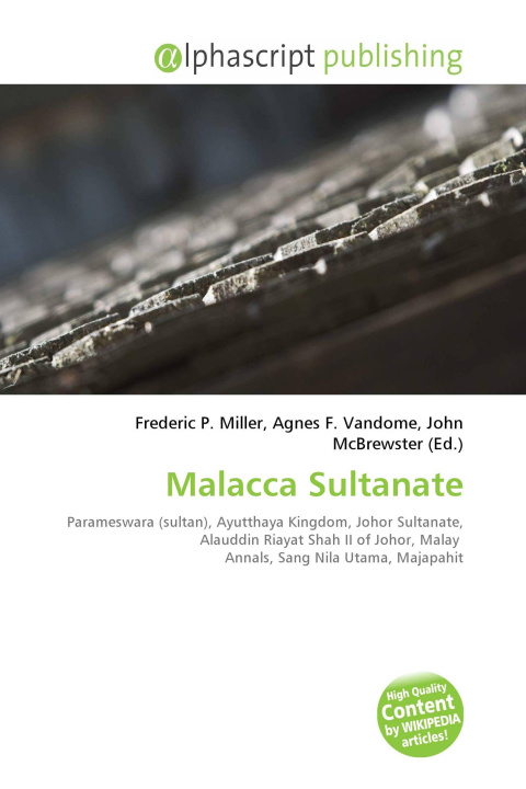 Kniha Malacca Sultanate Agnes F. Vandome