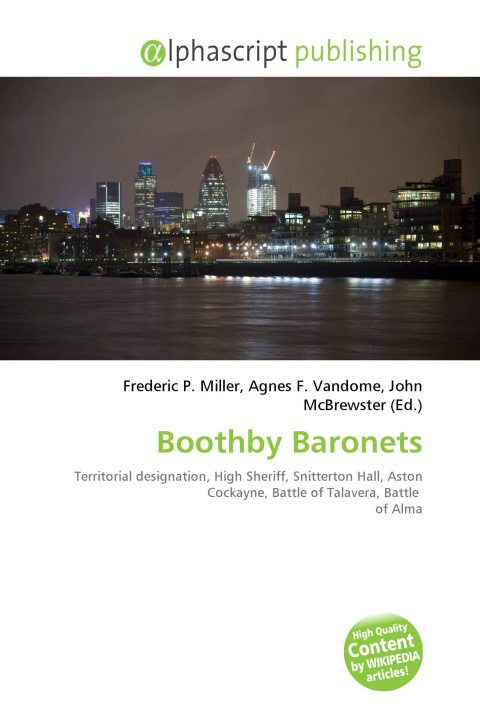 Kniha Boothby Baronets Agnes F. Vandome