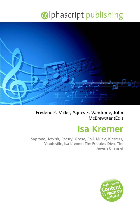 Book Isa Kremer Agnes F. Vandome