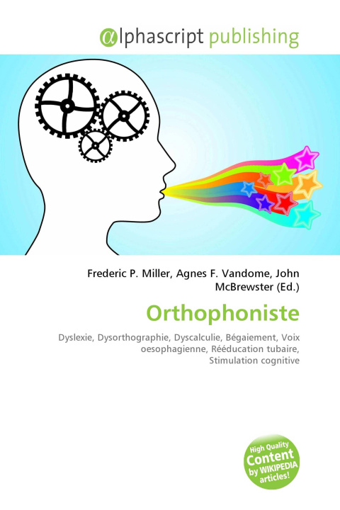 Kniha Orthophoniste Agnes F. Vandome