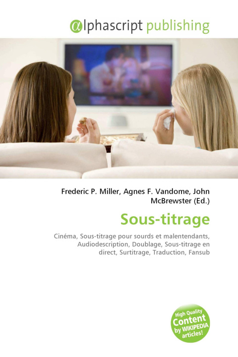 Knjiga Sous-titrage Agnes F. Vandome