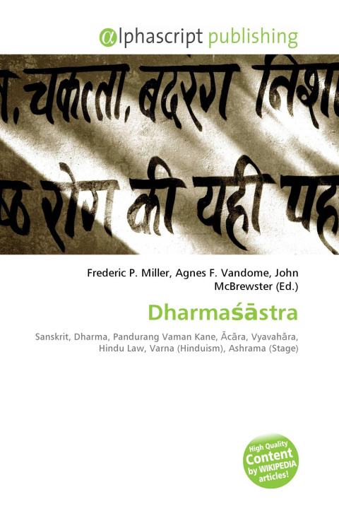 Book Dharma¿¿stra Agnes F. Vandome