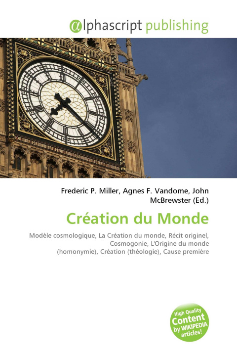 Kniha Création du Monde Agnes F. Vandome