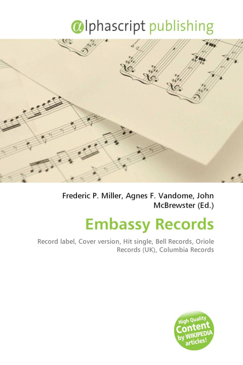 Kniha Embassy Records Agnes F. Vandome
