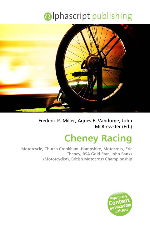 Kniha Cheney Racing Agnes F. Vandome