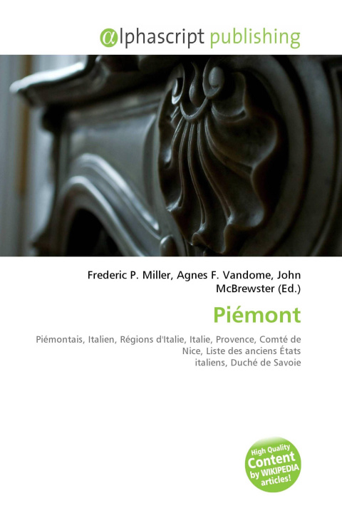 Book Piémont Agnes F. Vandome